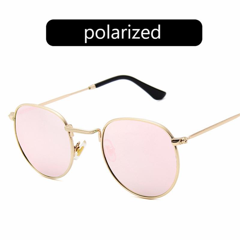Luxury Vintage Round Sunglasses Women Designer Fashion Mirror UV400 Sun Glasses For Lady Eyewear Female Brand