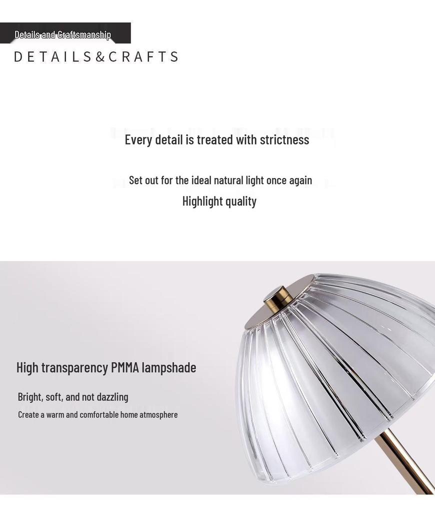 Crystal Retro Bedside Table Lamp - High-End Luxury Night Light for Master Bedrooms