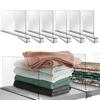 6 pezzi divisori per scaffali montati trasparente stabile armadio organizzazione classificazione partizioni trasparenti armadio organizzatore scaffale e armadi in legno