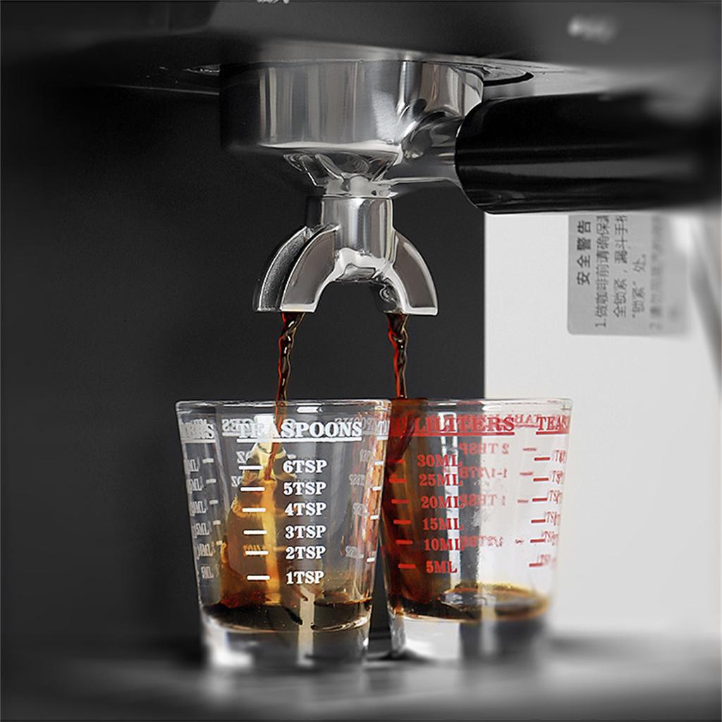 Stainless Steel Espresso Coffee Portafilter Filter Handle Coffee Machine Double Spout Bottomless Portable Coffee Filter