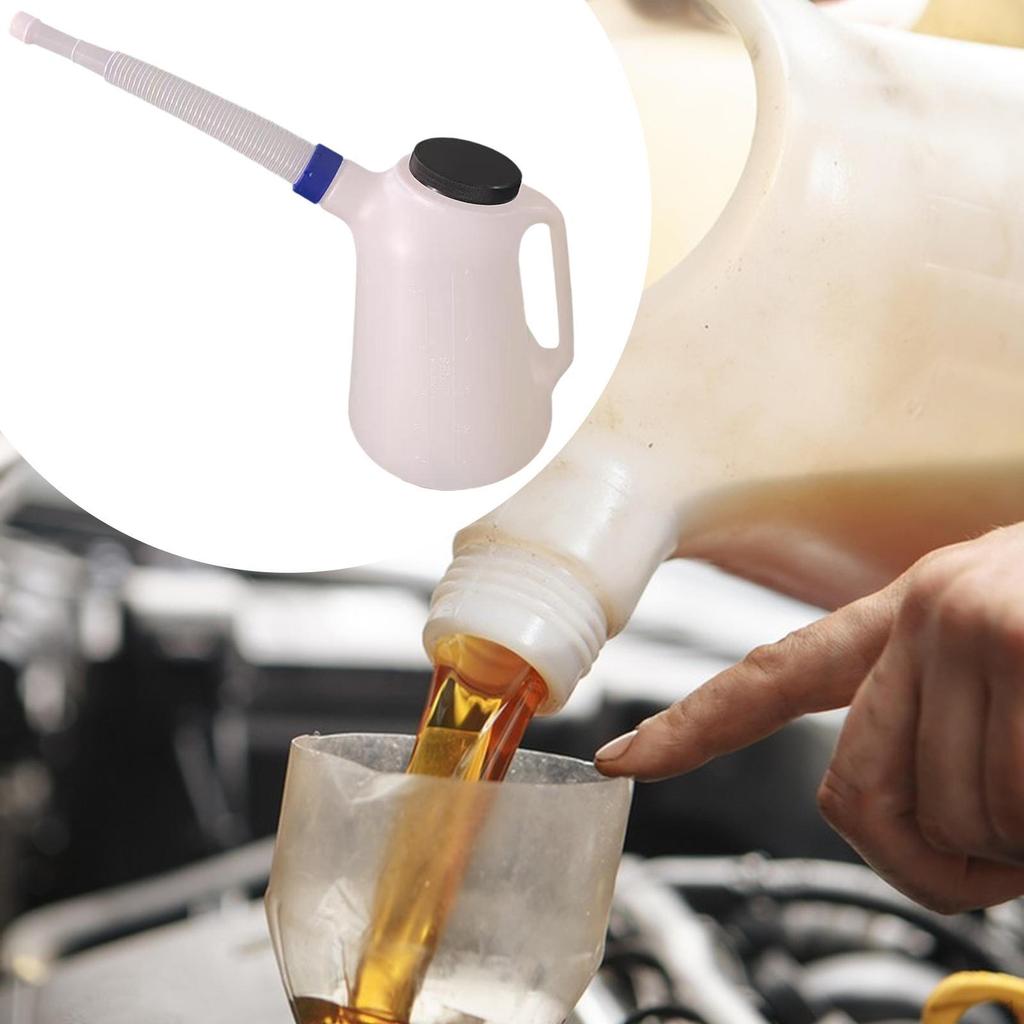 Oil Container Universal Automotive Dispenser with Long Spout for Motorcycle