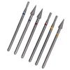 6pcs Nail Drill Bits Set Tungsten Carbide Nail Bits for Acrylic Gel Nails Electric Nail Drill