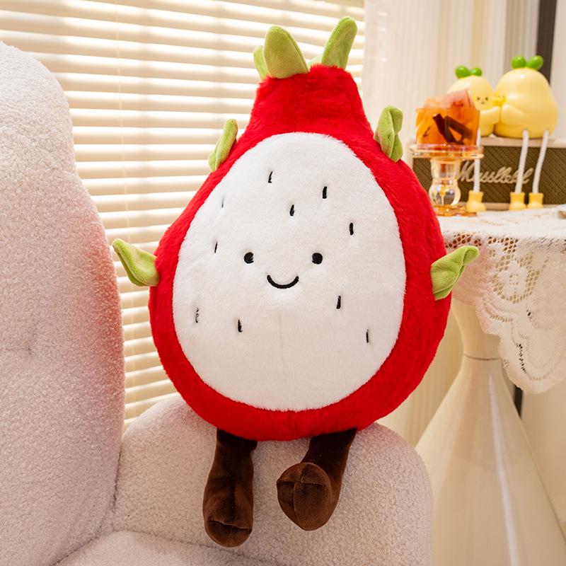 Fruit Series Plush Dolls: Interactive Educational Toys & Cartoon Throw Pillows for Children