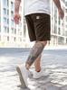 Brown Jigga Wear Crown Pocket Shorts M