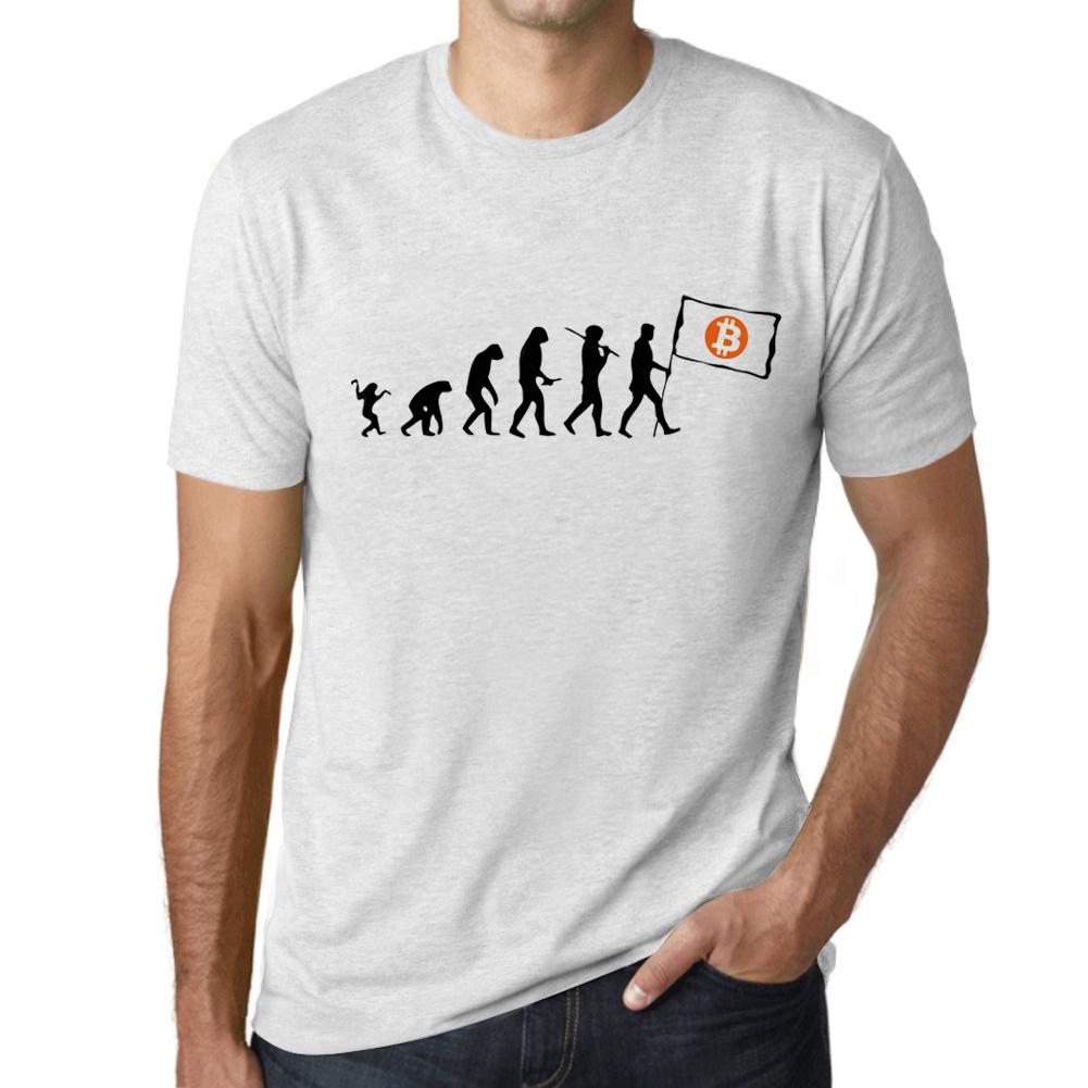 

100% хлопок Графическая мужская футболка BTC Revolution - HODL BTC Tee Crypto Смешная идея подарка 5XL светло-серый