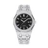 Men's Quartz Watch, Twelve-Sided Matte Black Stainless Steel Case, Unique and Trendy Starry Dial Design with a Small-Scale Desig