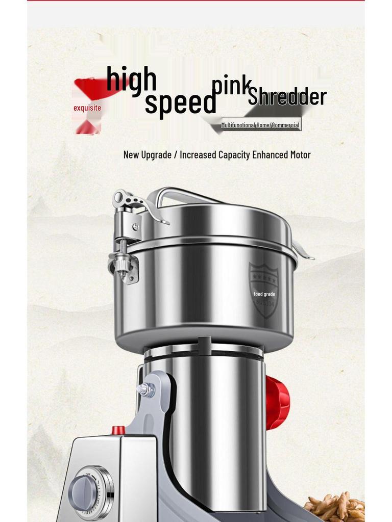 Multi-functional Crusher and Ultra-fine Spice Grinder for Grains and Cereals