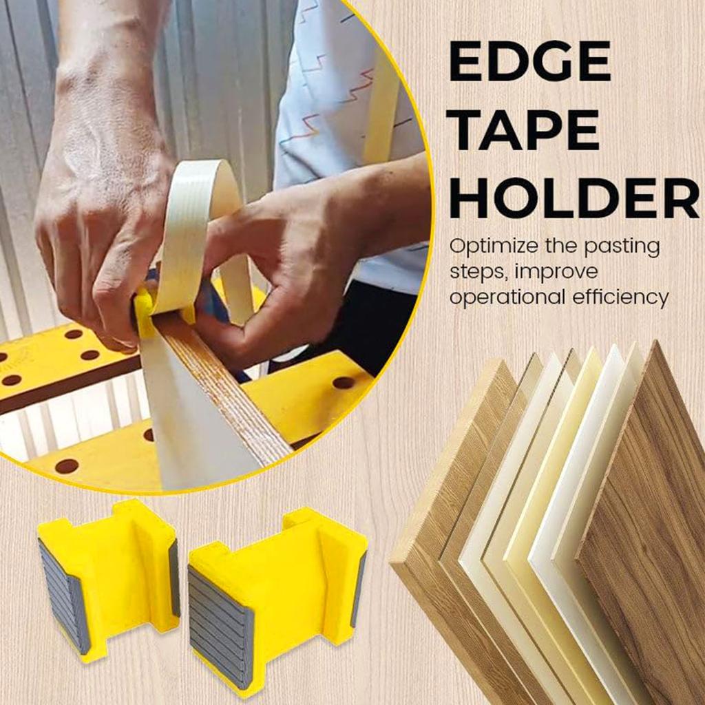 2PCS Edge Tape Holder Straightener Kit Plastic Edge Tape Banding Trimmer Tool for Woodworking