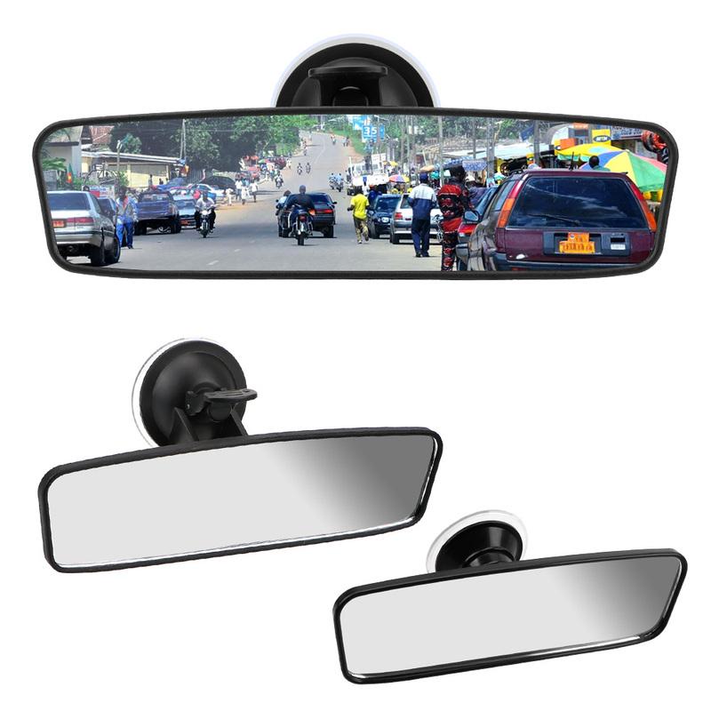 Wide-angle Rearview Mirror Interior Rear View Mirror Universal Car-styling Car Rear Mirror Adjustable Suction Cup 360° Rotates