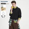 Men's Wool-Blend Long-Sleeve Polo Sweater