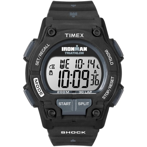 Timex Herre Ironman Triathlon 30-Runde Klokke, Full Størrelse, Uretanreim, T5K196, Offisielt Importert