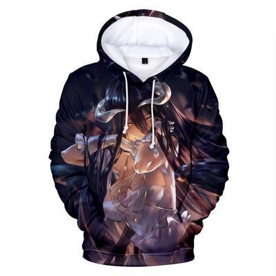 2023 Novo 3D Print Sudadera Overlord Albedo Hoodie Homens/mulheres Outono Inverno Hoodies Roupas Casuais Moletons Masculinos Oversized