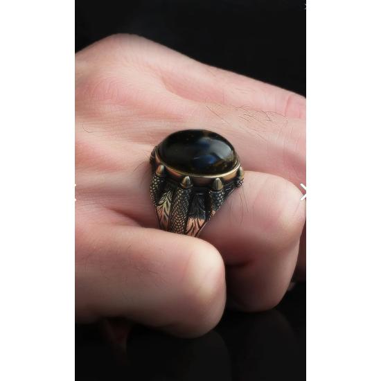 

Pietersite Taşlı 925 Ayar Erkek Gümüş Yüzük 17