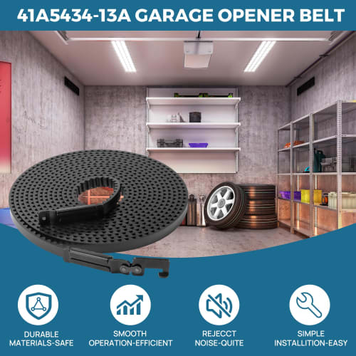 41A5434-13A Hnací řemen pro 8 stop vysoká garážová vrata, 256,53 palce, Náhradní řemen pohonu garážových vrat 41A5434-13A Kompatibilní s Chamberlain, LiftM