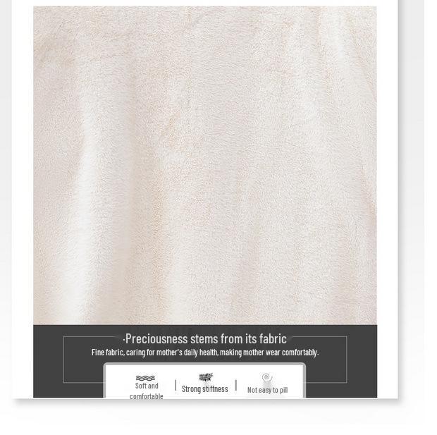 Warm Plus-Size Camel Down Vest with Fleece Lining for Middle-Aged and Elderly Women