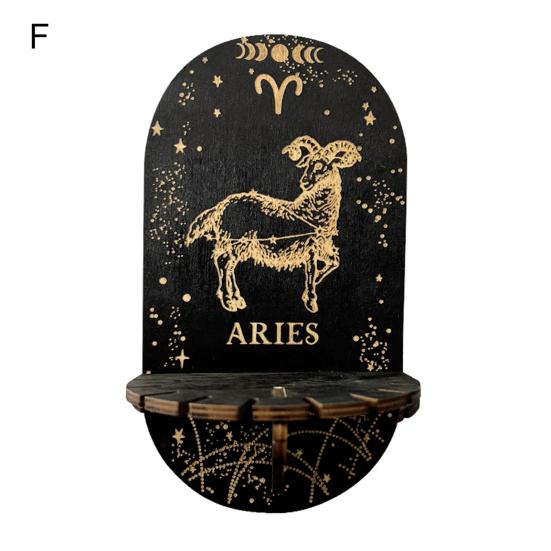 Kristall-Display-Regal, Pendel, Holz, Bohemian-Stil, dekorativer Kristall-Display-Halter, Heimbedarf