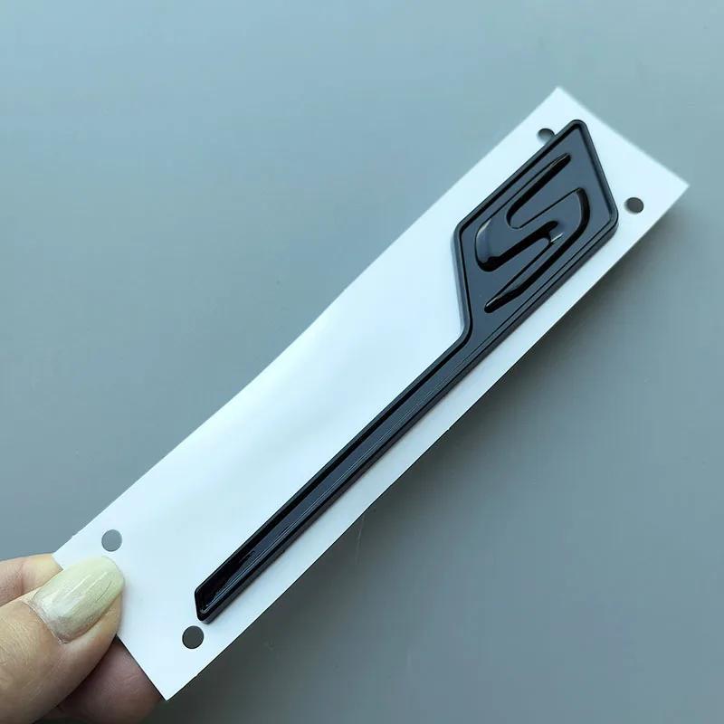 Long Underline S R C Badge ABS Car Emblem for Mercedes Benz AMG C63S E63S GTS GT63S GLC63S A45S CLA45S GLE63S Trunk Logo Sticker XG1