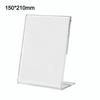 Transparent Acrylic Display Stand 10cmx15cm A6 Size Photo Frames Display Ad Frame Double Side Table Sign Holder Exhibit Display
