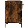 Shoe Bench Smoked Oak 102x35x55 cm Wood Based Material
