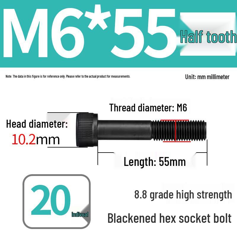 8.8 High-Strength Socket Head Cap Screw Bolt (M4-M20)