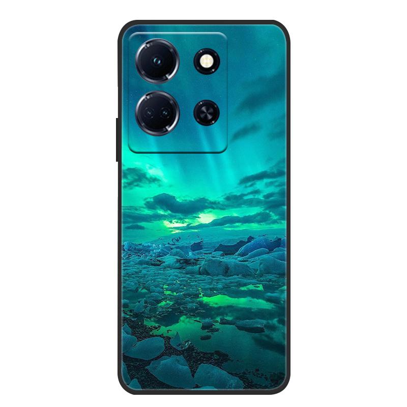 Schutzhülle aus weichem, mattem Silikon in Marmoroptik für Infinix Note 30 4G, passend für Infinix Note 30 Pro, 30i und 30 VIP – Rundumschutz