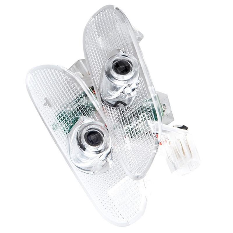 2Pcs Car Interior Door Light Welcome Lamp Ambient for Toyota Prado LC120 2003-2009 Projector Welcome Light