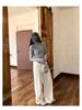 Designer High-Neck Sleeveless Cardigan & Slim Base Layer Set - Versatile Autumn/Winter Style