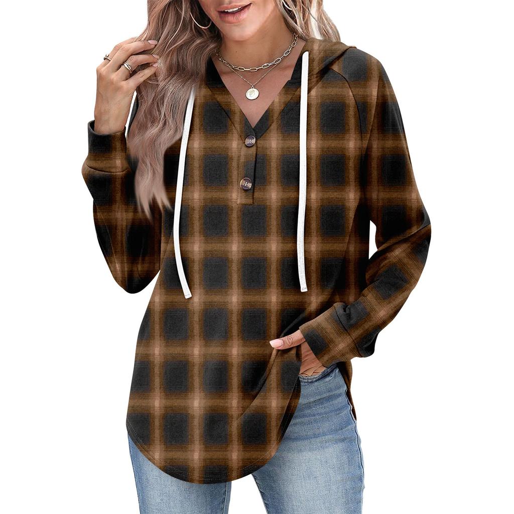 Women's Fashion Women's Lightweight Long Sleeve Pullover With Pockets Preppy Graphic Hoodie