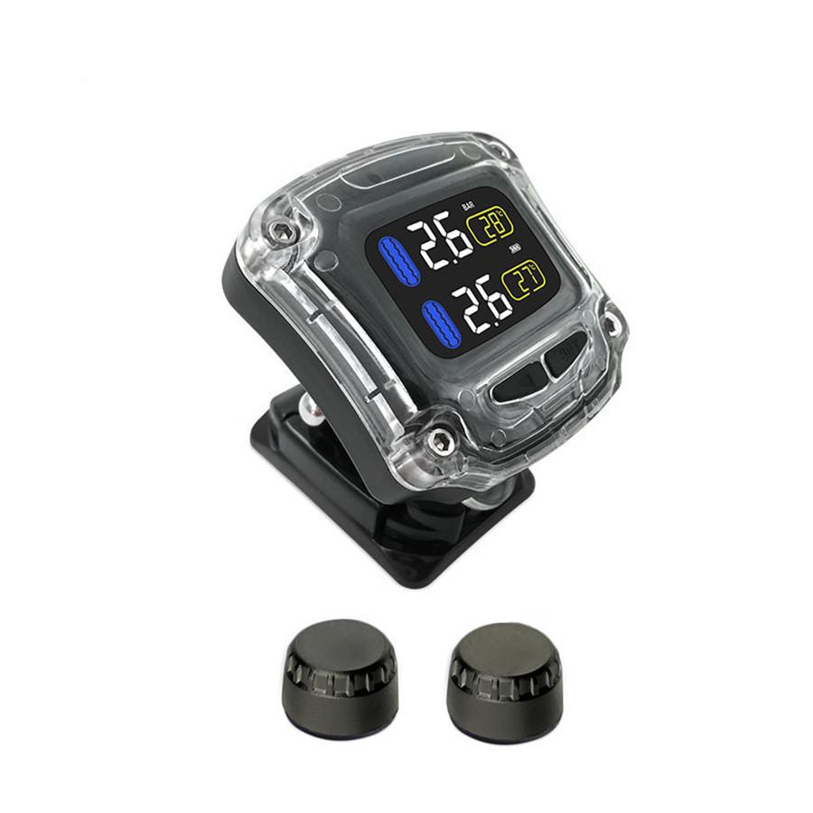 Motorcycle Tire Pressure Monitoring System with Wireless Waterproof Motorcycle T