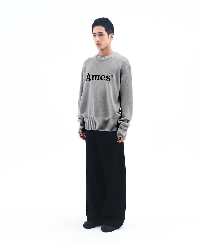 AMES-WORLDWIDE Basic Pullover Knit Gray