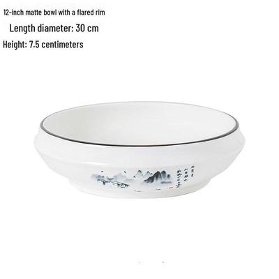Chinese Style Irregular Ceramic Serving Plate