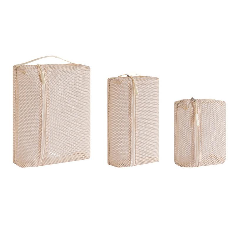 

Rectangular Mesh Cosmetic Bag Portable Lipstick Cosmetic Storage Bag With Zipper Multi-Purpose Sundries Storage Bag