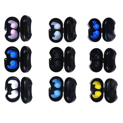 1 Pair Soft Silicone Ear Plugs Reusable Noise Reduction For Sleep