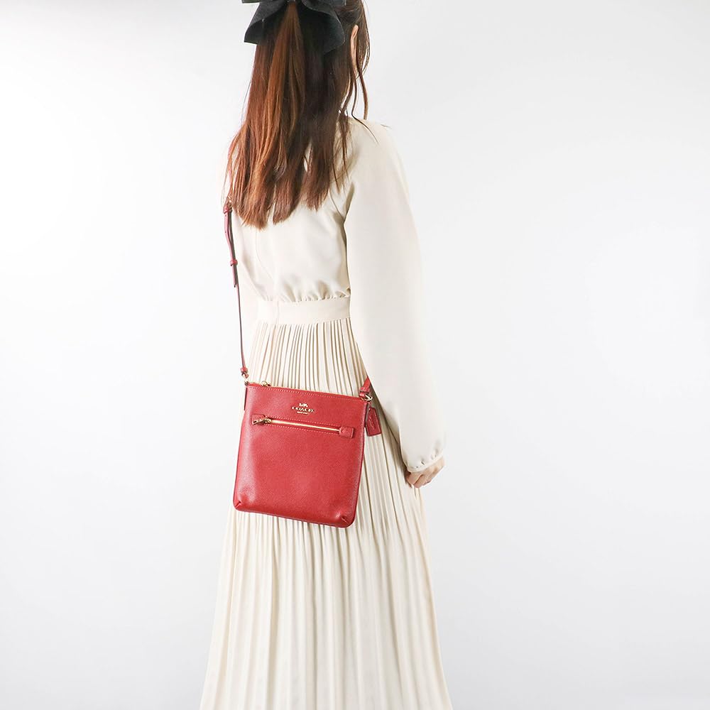 Coach CE871 Leather Shoulder Bag for Women 1941 (IMF8Q Red) [Used]