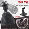 Car 5 6 Speed Gear Stick Shift Knob Leather Boot For VW Volkswagen T6 T7 Transporter Multivan Caravelle 2016 2017 2018