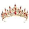 Hair Jewelry Baroque Crystal Crowns Shiny Ornament Princess Crown Rhinestone Diadem  Wedding