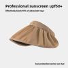 2025 Summer Travel Sunshade Sunblock Hat Large Eaves Anti-UV Temperament All Empty Top Hat Tidal Sun Hat