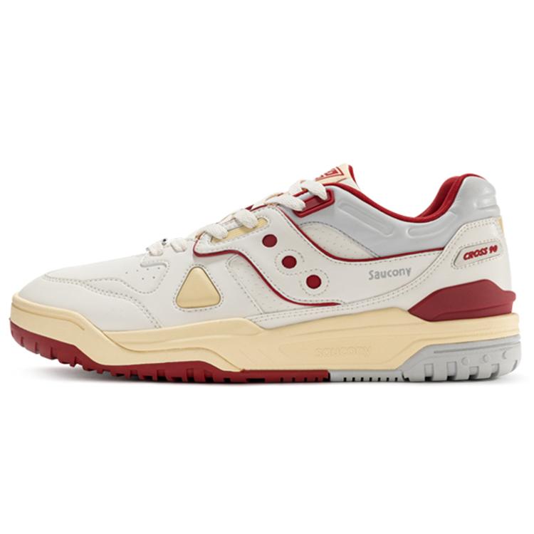

Saucony Cross 90 Leather Casual Slip Resistant Abrasion Resistant Low top Skateboard Shoes Unisex Red White S79035-5 41