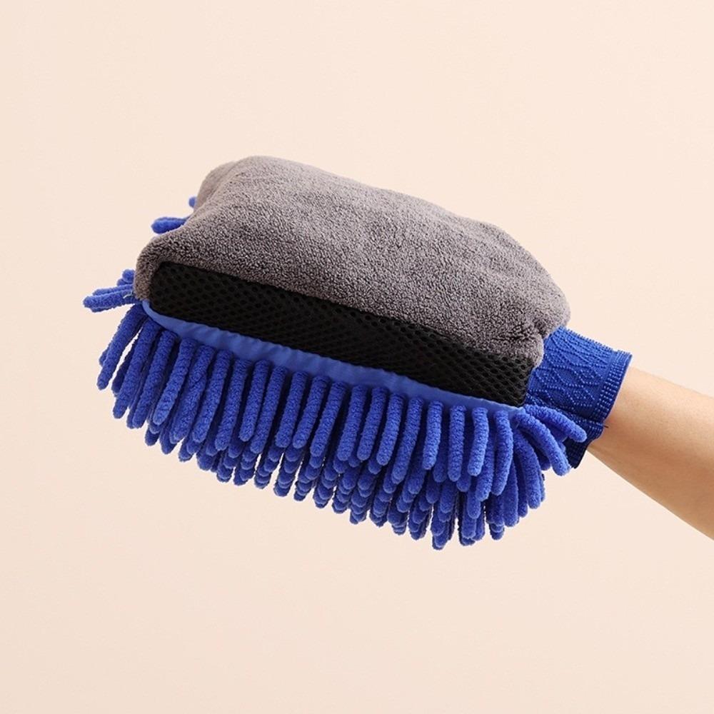 Soft Cleaning Glove Anti-scratch Car Wax Detailing Brush New Car Wash Glove  Car Supplies