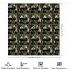 Decorative Panda Shower Curtain 3D Printed Fabric Waterproof Bath Rug Decor Set For Bathroom Accessories Green Bamboo Theme Gift