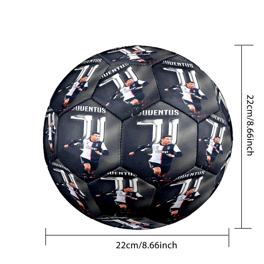 Ronaldo's Legendary Achievement Soccer Ball Size 5 Football Machine Sewn Indoor/Outdoor Universal Football Perfect Gift for Sports Enthusiasts