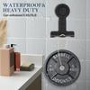 3Pcs Suction Cup Shaver Holder Stainless Steel Wall Mounted Shower Hook No Drilling Bathroom Shaver Holder Reusable Towel Hook