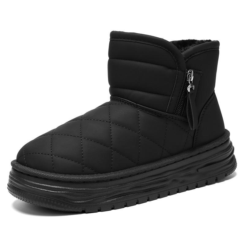 Winter Sleeve Warm Snow Boots Cotton Shoes Fleece Velvet Thick Warm Shoes Waterproof Platform Snow Boots For Women