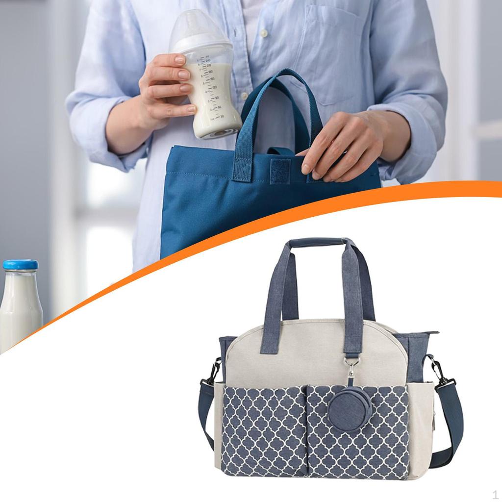 Wickeltasche für Mama, tragbar mit Schultergurt, Aufbewahrungsorganizer, Windel für Outdoor-Aktivitäten