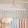 Multi-Layer Bra Hanger with 8 Hooks, Non-Slip Rotatable Closet Organizer for Lingerie, Camisoles and Tank Tops