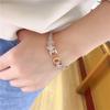 Purple Color Luxury Micro-inlaid Fashionable Leopard Head Bracelet
