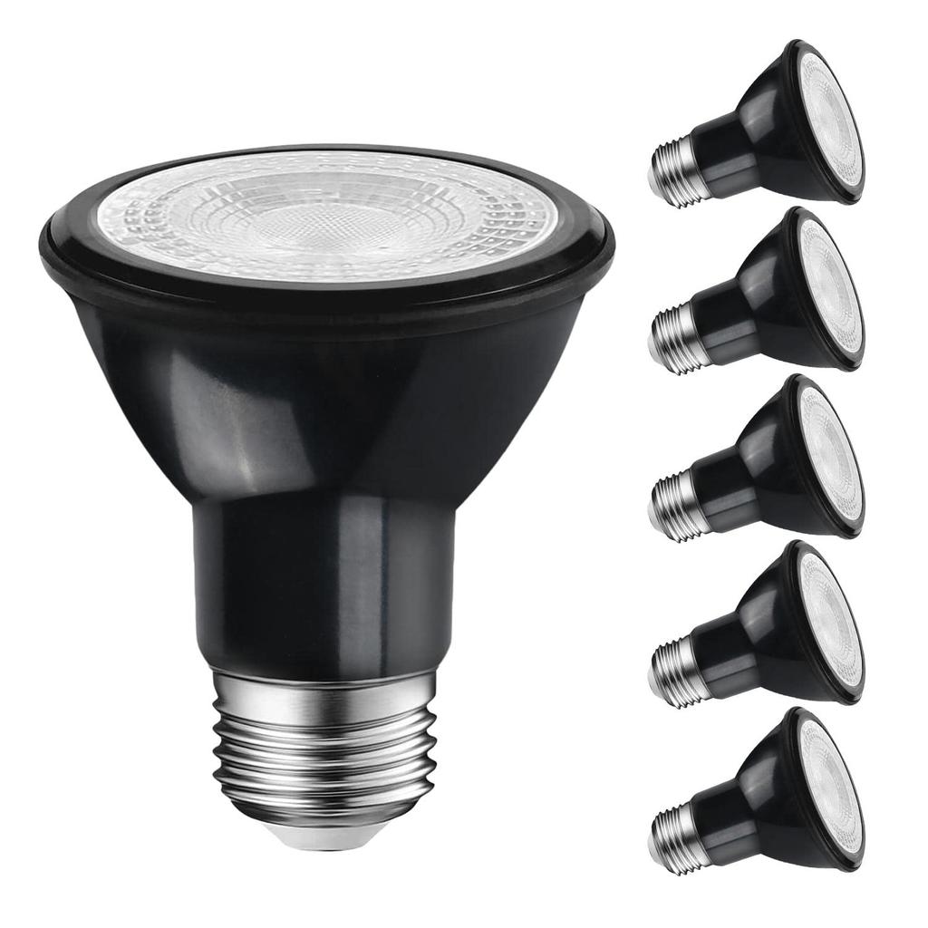 LVWIT LED Spotlight, E26 Base, 6W Beam Bulb, 550LM (40W Equivalent), PAR20, 3000K Warm White, 35° Concentrated Beam, Energy-Saving, Indirect