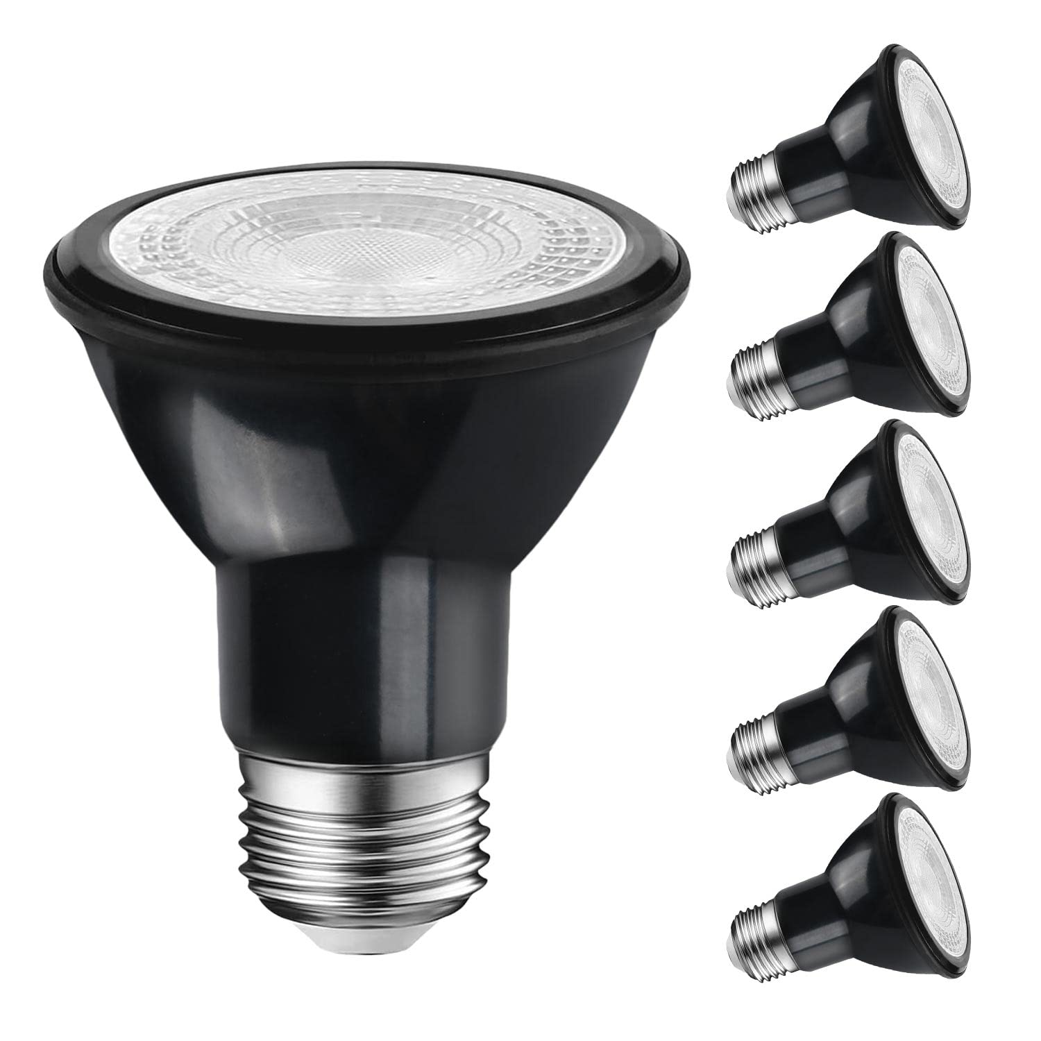 

LVWIT LED Spotlight, E26 Base, 6W Beam Bulb, 550LM (40W Equivalent), PAR20, 3000K Warm White, 35° Concentrated Beam, Energy-Saving, Indirect