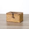 Handmade Woven Straw Tissue Box Cover for Car