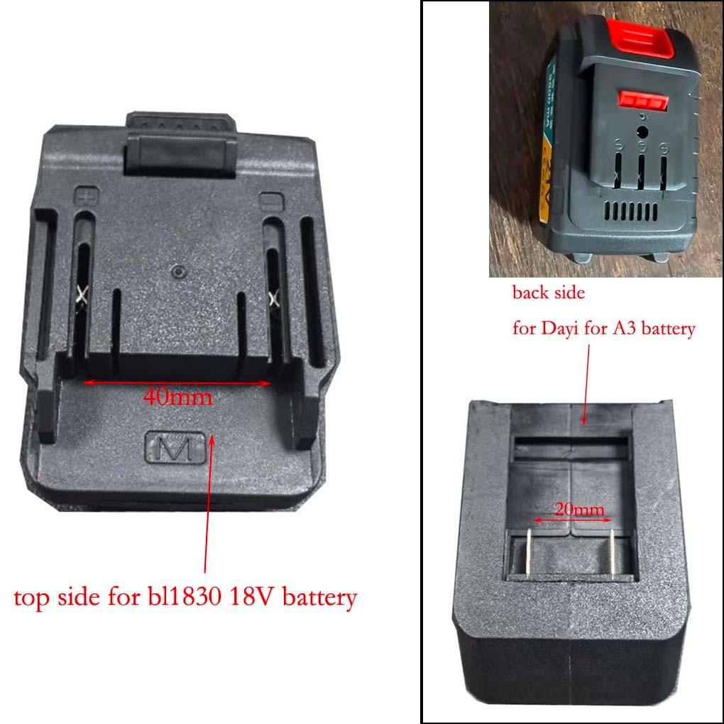 Approx. 95x74x33mm BL1830 BL1840 Battery Adapter Converter 18V Easy To Install